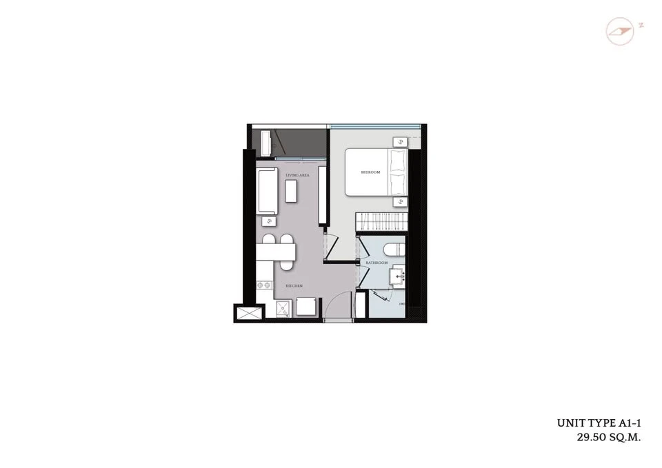 Selling down payment for Cloud Residences Sukhumvit 23, room 29.5 sqm, Floor 9, great location, great room plan, interested in owning, reserve now!