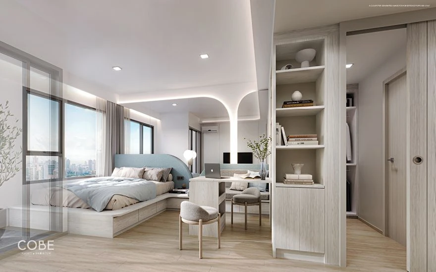 Down payment sale for COBE Kaset Sripatum, 18th floor, open view, nice project, if interested, hurry and buy now, urgent.