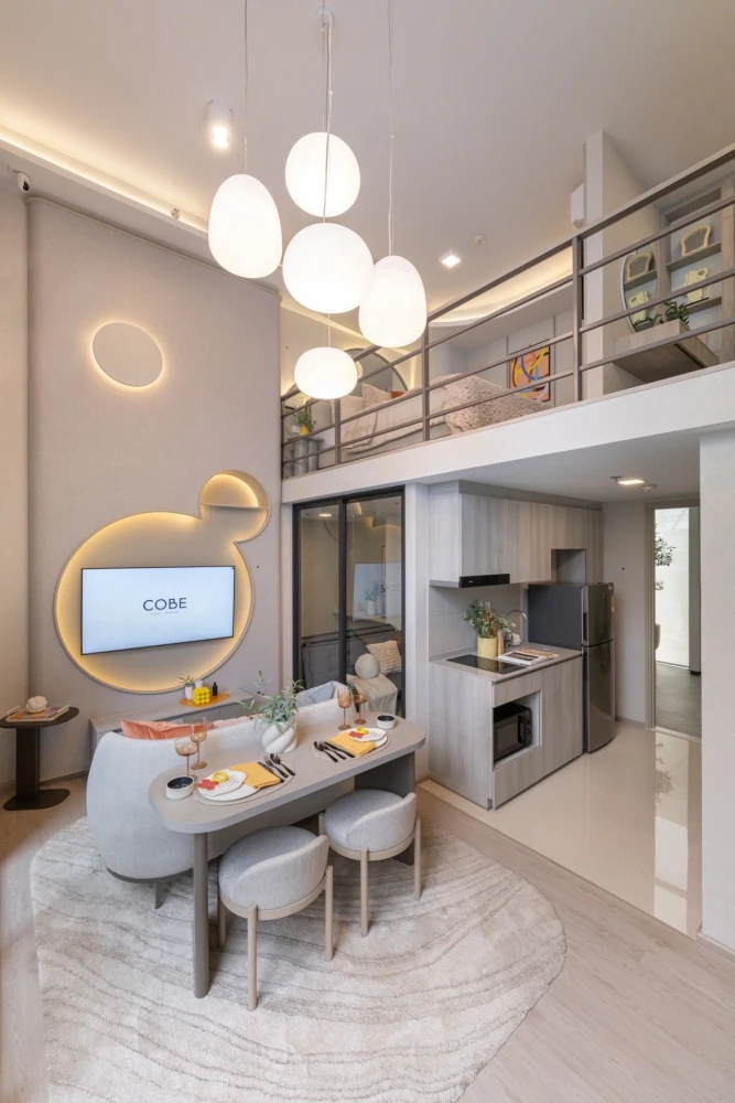 Selling down payment for COBE Kaset-Sripatum, 22nd floor, corner unit. Spacious and airy, feels like home. Buy now! Don't miss this opportunity.