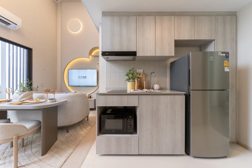 Selling down payment for COBE Kaset-Sripatum, 22nd floor, corner unit. Spacious and airy, feels like home. Buy now! Don't miss this opportunity.