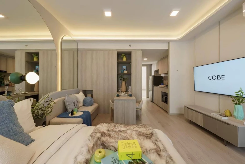 Selling down payment COBE Kaset Sripatum, 9th floor, open view, good location, interested in booking now, don't miss out.