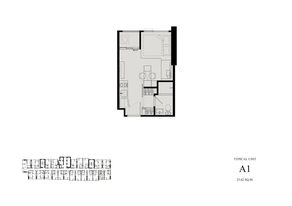 Down payment sale for COBE Kaset Sripatum, studio room, good location, convenient transportation, fully furnished, reserve now!
