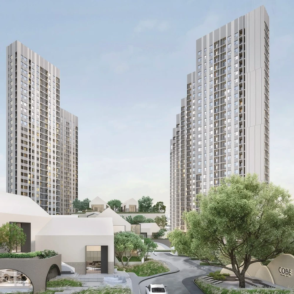 Down payment sale for COBE Ratchada Rama 9, 2 bedrooms, lots of usable space, great location, great common area. Hurry and reserve now!