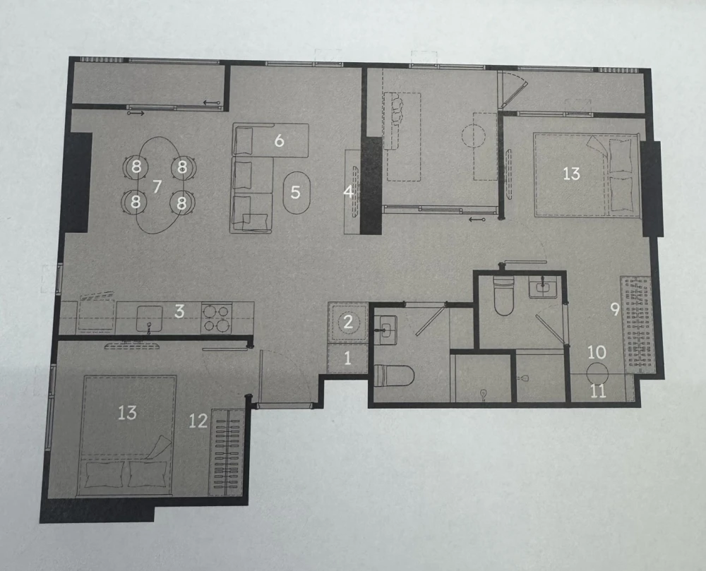 Selling down payment for COBE Ratchada Rama 9, 2 bedrooms, spacious living area, great location, and privacy. Book now!