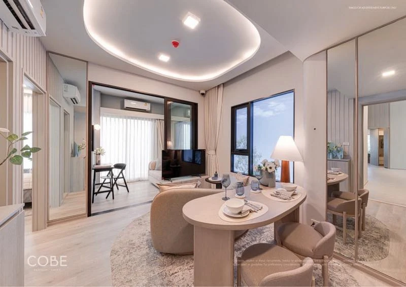 Selling down payment on Cobe Ratchada Rama 9, 24th floor, high view, comes with a special price. You must not miss it.