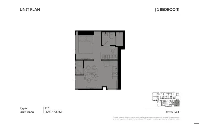 Down payment sale for COBE Ratchada Rama 9, spacious room, lots of usable space, 15th floor, good location, complete facilities, reserve now!