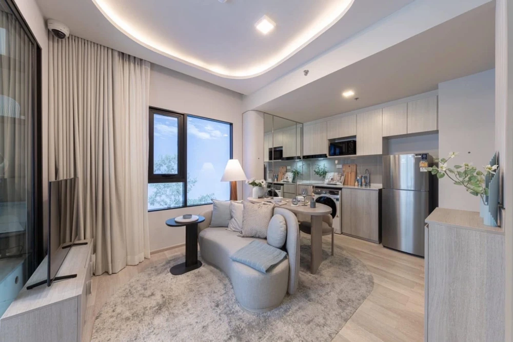 Down payment sale for COBE Ratchada Rama 9, spacious room with plenty of usable space, great common area, complete facilities, reserve now!