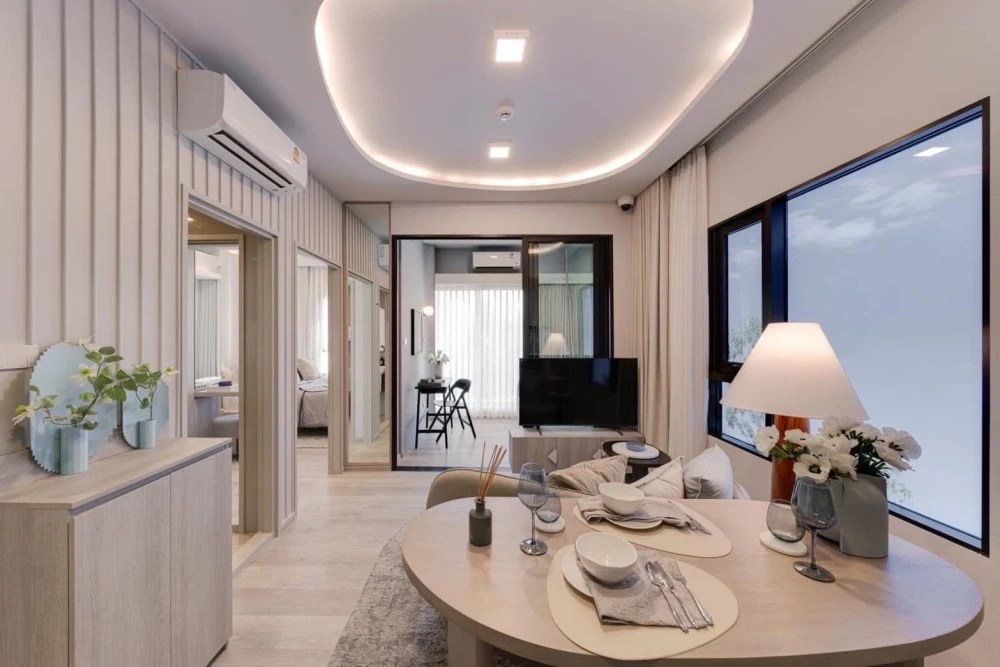 Down payment sale for COBE Ratchada Rama 9, spacious room with plenty of usable space, great common area, complete facilities, reserve now!