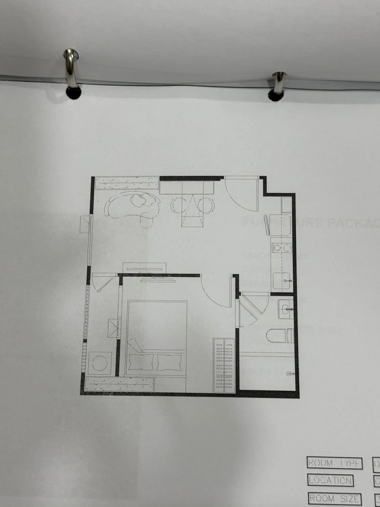 Selling down payment for COBE Ratchada Rama 9, corner unit, prime location, 6th floor, fully furnished. Don't miss out!