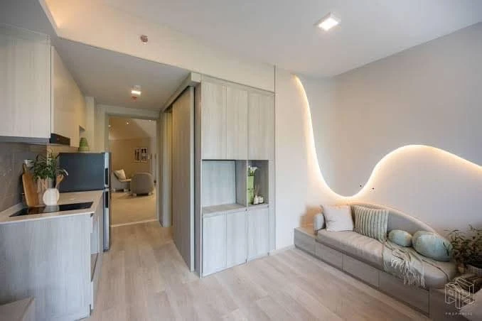 Down payment sale for COBE Ratchada Rama 9, studio room, good location, full facilities, hurry and reserve now!