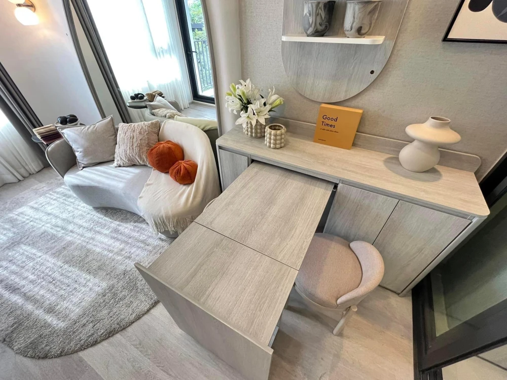 Selling down payment COBE Ratchada-Rama 9, Pet Friendly Building, the only building in the project, few units, privacy, don't miss it.