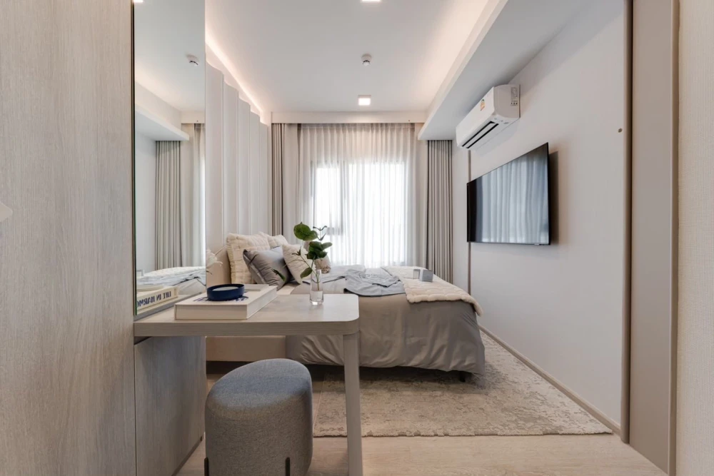 Selling down payment for COBE Ratchada-Rama 9, Building F, 22nd floor (high floor, unobstructed view). This building has a Sky Lounge. Book now!