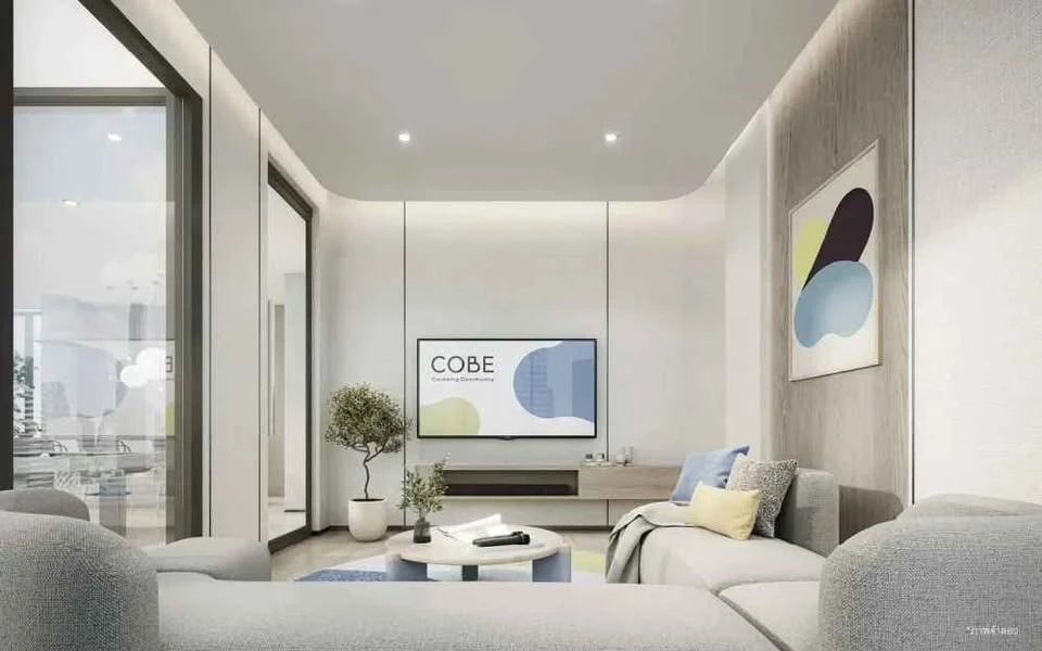 Selling a corner unit at Cobe Kaset-Sri Pathum, 16th floor. It offers a quiet and private atmosphere, perfect for relaxation.