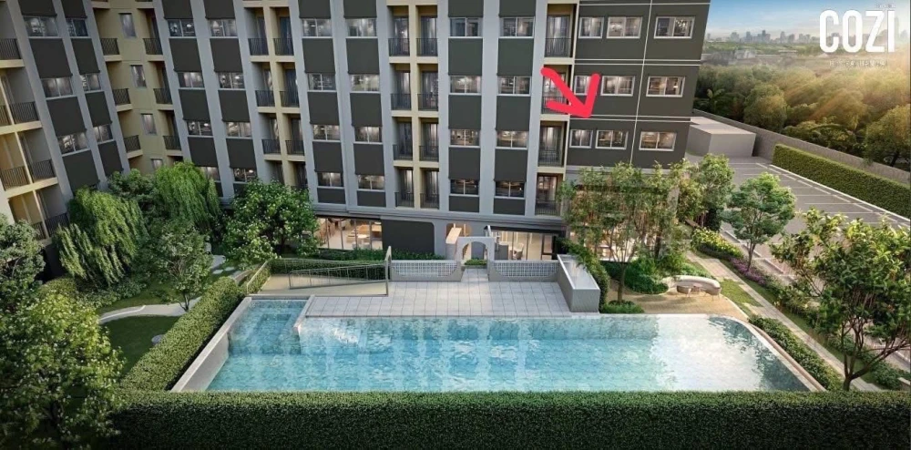 Down payment sale for COZI BTS Saphanmai, a nice room, good location, comes with complete facilities. Reserve now!