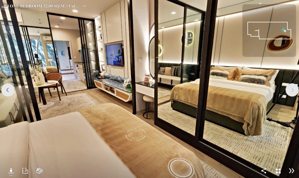 Down payment sale, Culture Thonglor, 17th floor, VVIP round, 1 Bedroom Simplex Type room, Thonglor view, must reserve.