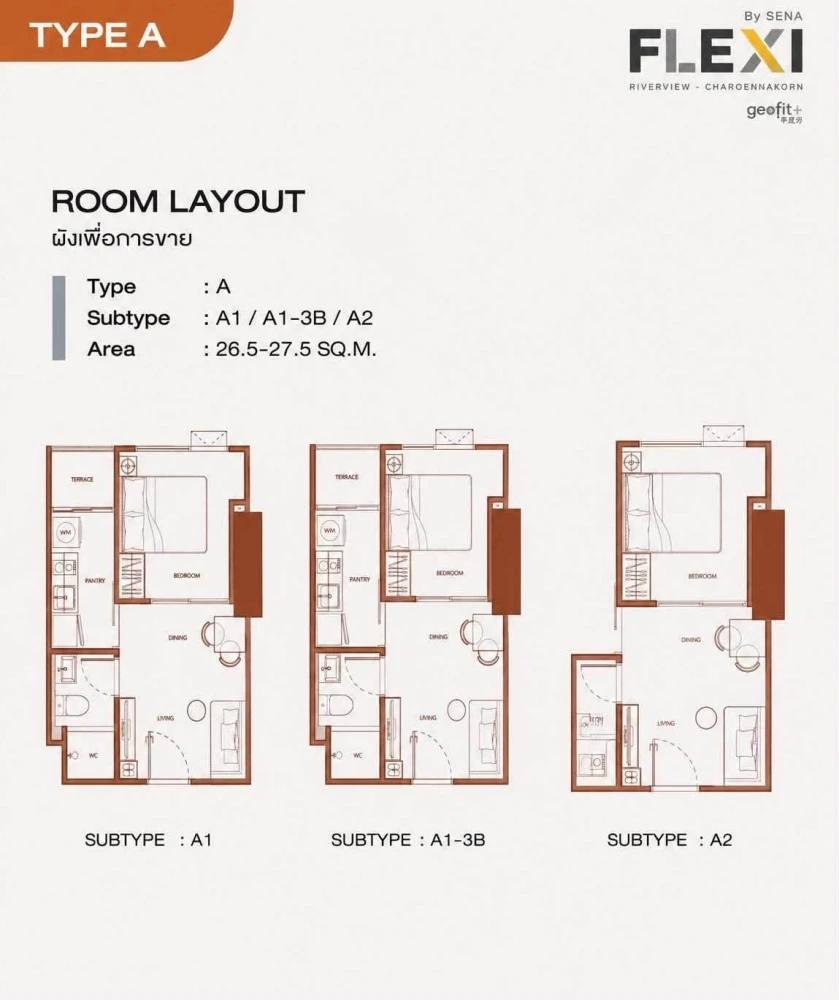 Selling down payment for FLEXI Riverview–Charoennakorn, North-facing unit. Excellent location and complete amenities. Book now!
