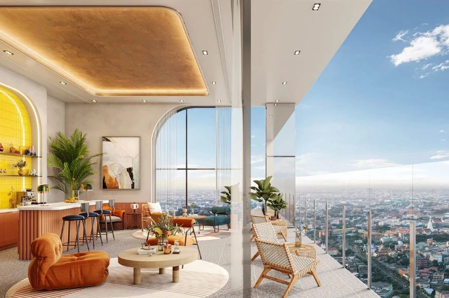 Down payment sale FLO by Sansiri, spacious room, good project, complete common area, reserve now, don't miss out!