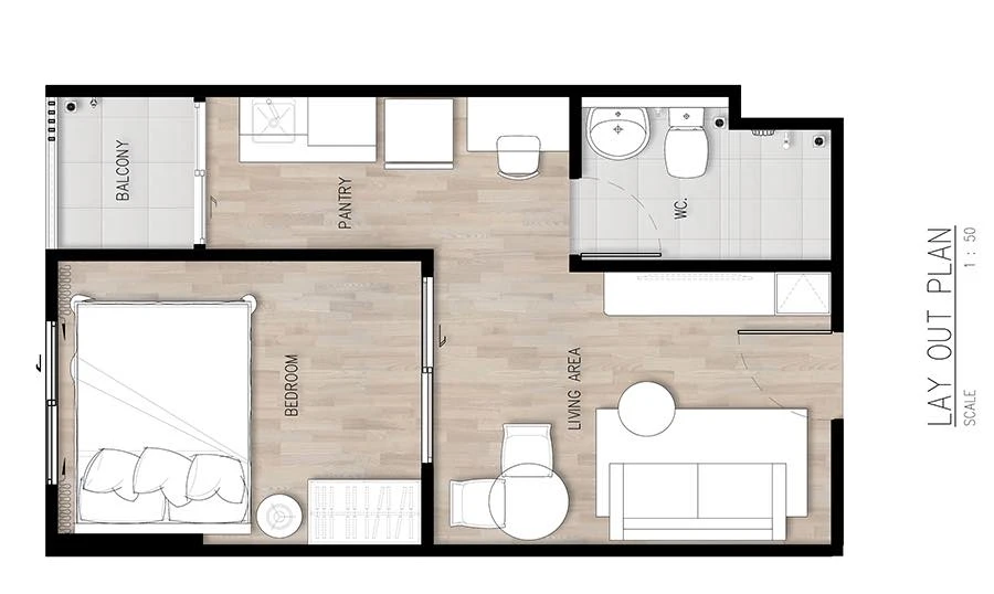 Selling down payment for Hi Sukhumvit - Bangchak Station, Building A, 7th floor. Excellent floor plan available. Book now!