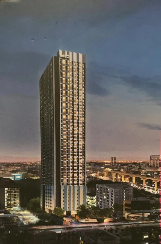 Down payment sale IDEO Ramkamhaeng Lamsali Station, 21st floor, good project, nice location, reserve now, urgently.