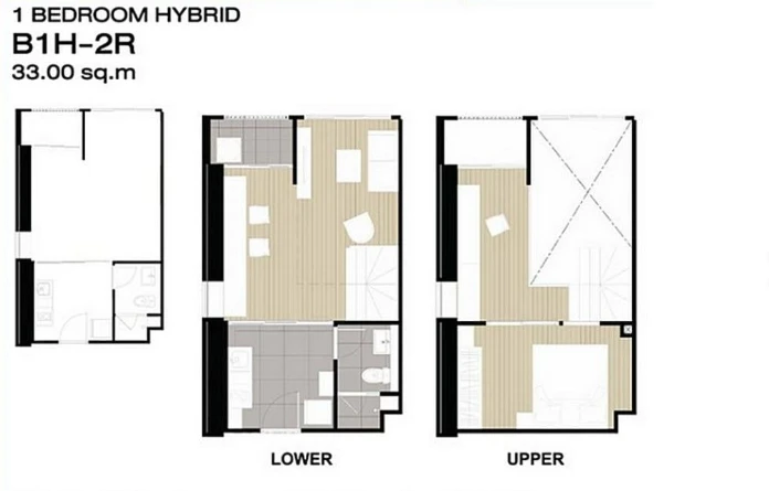 Selling down payment Ideo Ramkhamhaeng - Lam Sali Station, 30th floor, corner room, good location, book now, urgently.