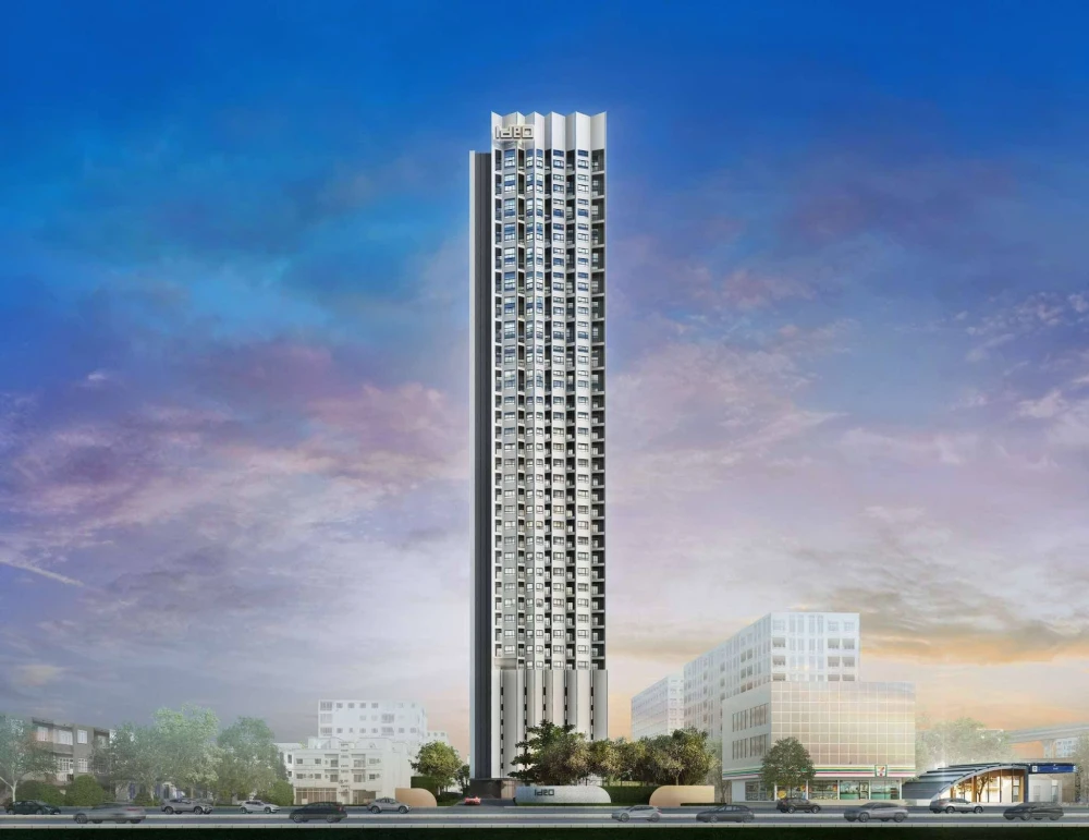 Down payment sale for IDEO Ramkhamhaeng - Lam Sali Station. Beautiful corner room, not hot from the sun, good breeze, open view, no buildings blocking