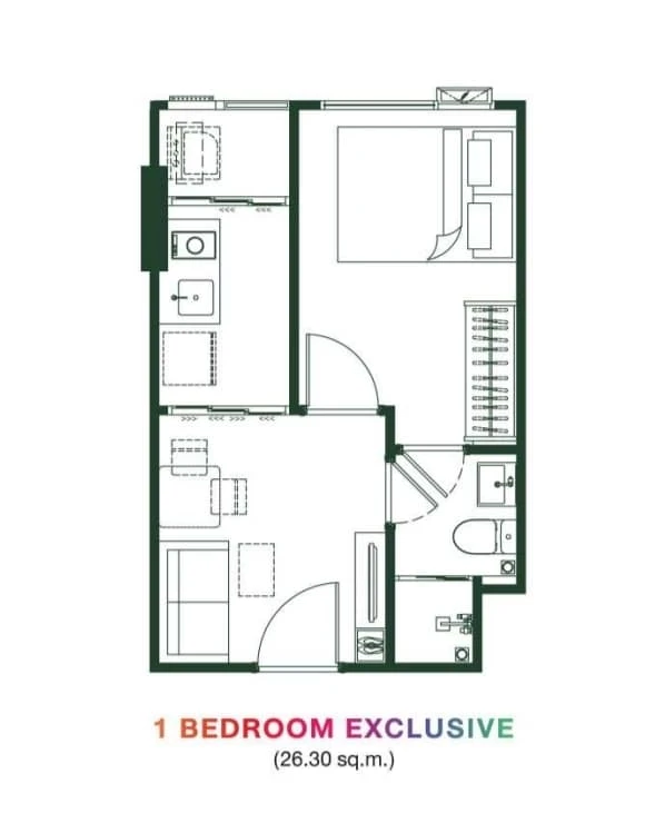 Selling down payment for Kave Luminous Bangmod. A lovely unit in a prime location with convenient transportation and excellent facilities. Book now!