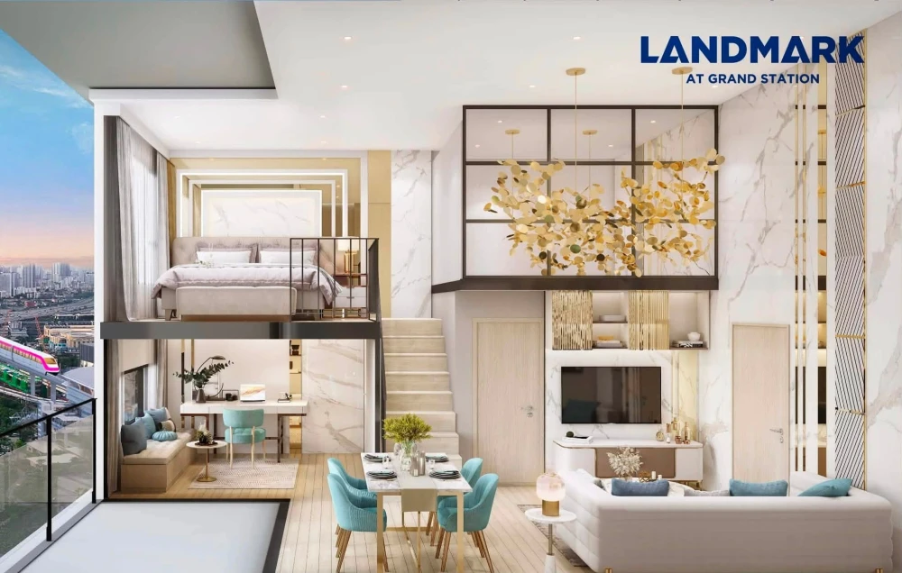 Selling a corner unit of Landmark @Grand Station. The unit is unfurnished, allowing the buyer to decorate with built-in furniture as desired.