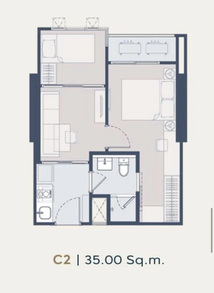 Selling down payment for LIFE Charoennakhon-Sathorn. Spacious room with ample usable space, great location, beautiful unblocked view. Book now!