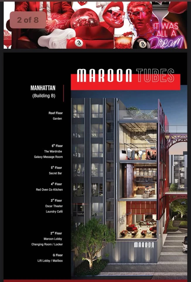 Selling down payment Maroon Ratchada 32 Layout, very good room, not crowded, has a walk-in closet in the bedroom, don't miss it.