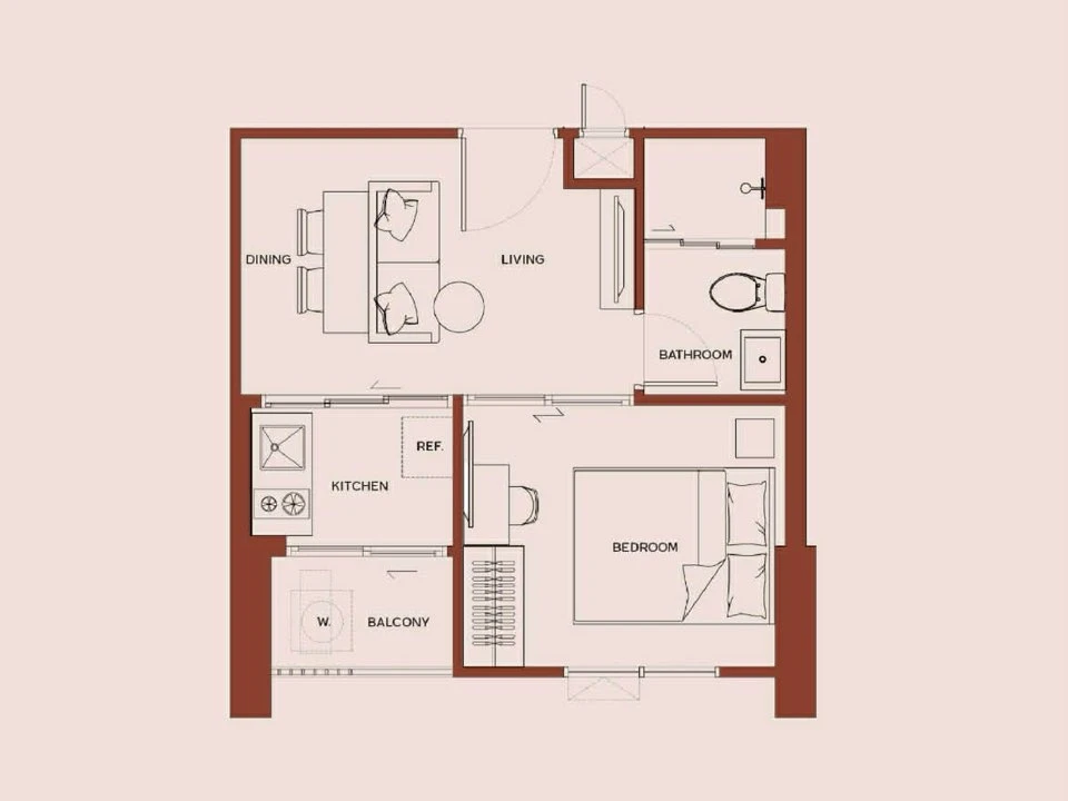 Down payment sale for Metris District Ladprao, 15th floor, free! Fully furnished, free! Home Automation, reserve now!