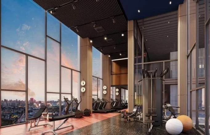 Down payment sale for Metris District Ladprao, 20th floor, very high, special room, beautiful view, private, pet-friendly, dogs and cats allowed.