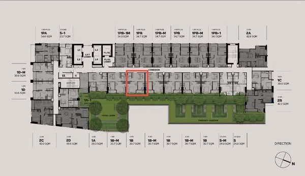 Selling down payment Metris District Ladprao, 8th floor, good project, nice location, reserve now, don't wait.