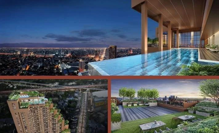 Selling down payment for Metris District Ladprao, 1 Bedroom Plus type, 24th floor, special room, closed kitchen, beautiful view, private, can't you re