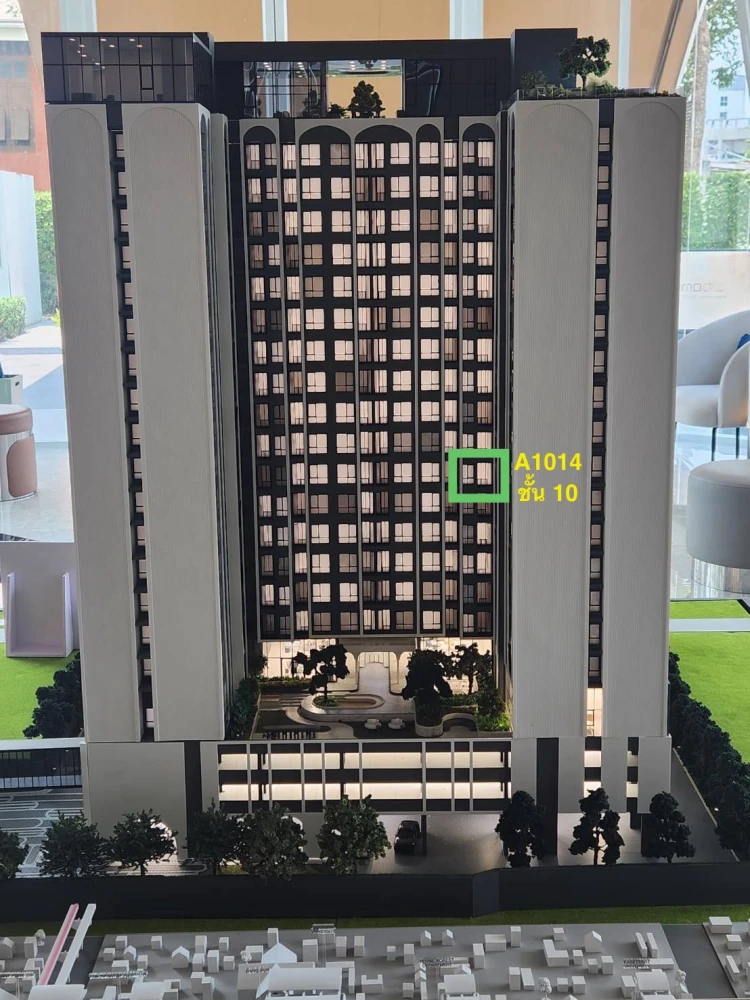 Down payment sale for Modiz Vault Kaset Sripatum, Type S room, low price but get the same space as a 1-bedroom room, Fully Fitted room, reserve now.
