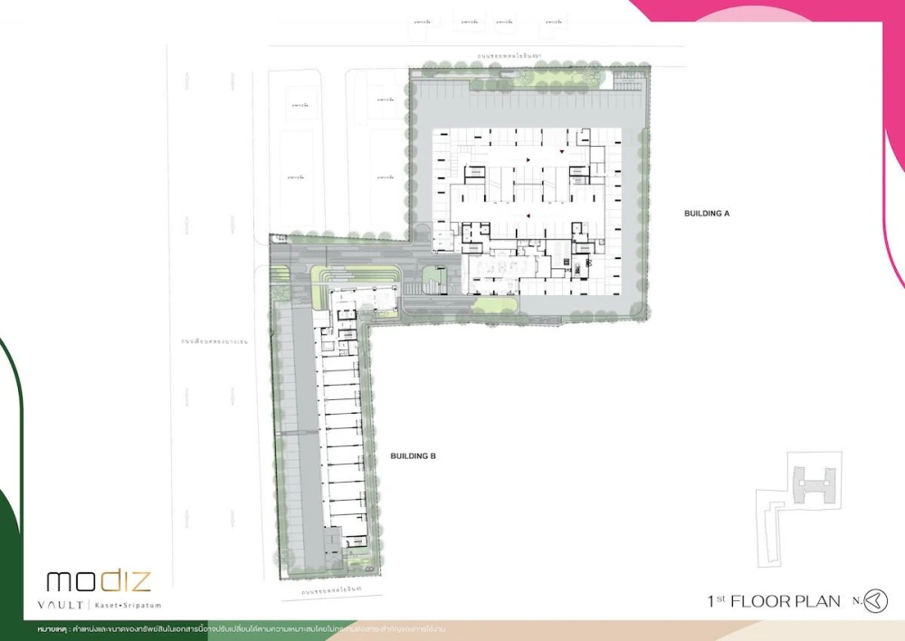Selling down payment for Modiz Vault Kaset Sripatum, 16th floor unit, located in a prime location. Book now!