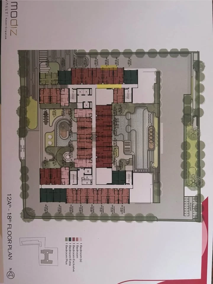 Down payment for sale: Modiz Vault Kaset Sripatum, 1 bedroom exclusive, 15th floor, north facing room, hurry and reserve now!