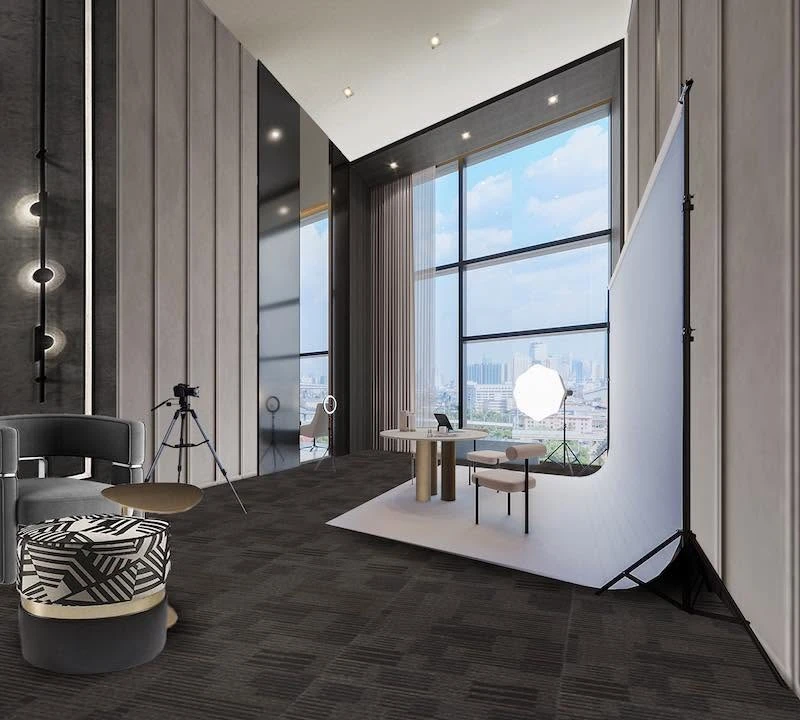 Selling down payment for Modiz Voyage Srinakarin, a rare high-floor unit, free from traffic noise, with an unobstructed view, facing north, and stayin