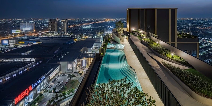 Selling down payment Noble NUE Mega Plus Bangna, 14th floor, beautiful view, no buildings blocking the view, reasonable price, buy now!