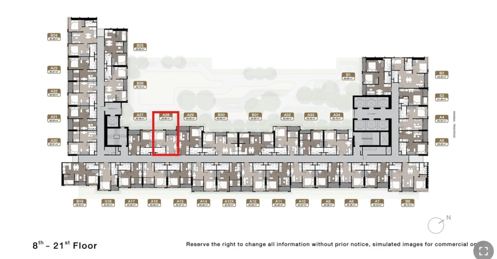 Selling down payment Noble NUE Mega Plus Bangna, 14th floor, beautiful view, no buildings blocking the view, reasonable price, buy now!