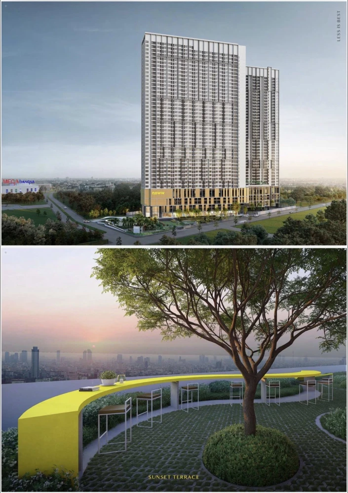 Selling down payment for NOWW MEGA in Mega Bangna. Very good location. The room is on a very high floor. Fully fitted. Very worth booking.