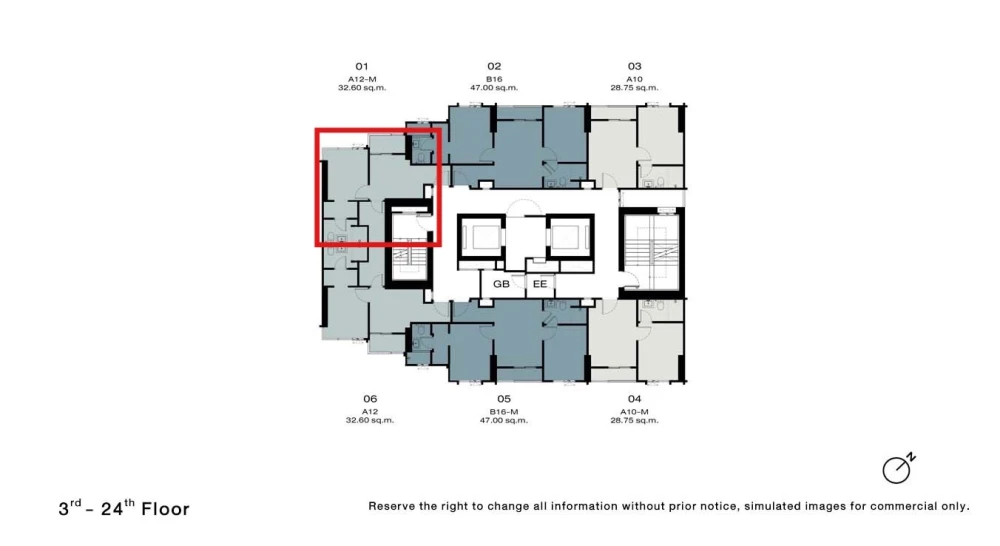 Down payment sale for NUE RIVEREST Ratburana, 23rd floor, good project, nice to live in, complete common area, reserve now, urgent.
