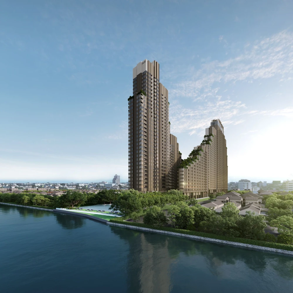 Down payment sale for NUE RIVEREST Ratburana, a nice room on the 10th floor, good location, beautiful view of the Chao Phraya River, reserve now.