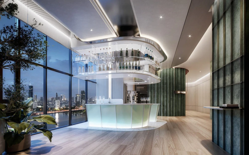 Selling down payment Nue Riverest Ratburana Building G, room with river view, 28th floor, very high, hurry and reserve now.