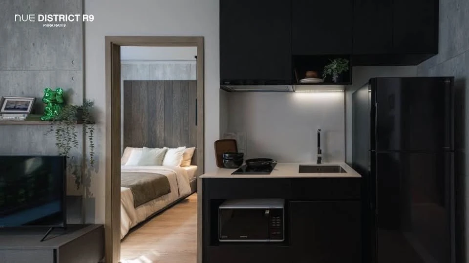 Selling down payment NueDistrictR9, 25th floor, front building, very beautiful view, not blocked, reserve quickly, don't miss out.