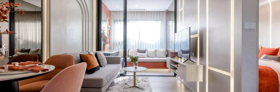 Selling down payment Origin Place Bangna, 5th floor, corner room, very private, Bangna-Trad Road view, can you not reserve it?