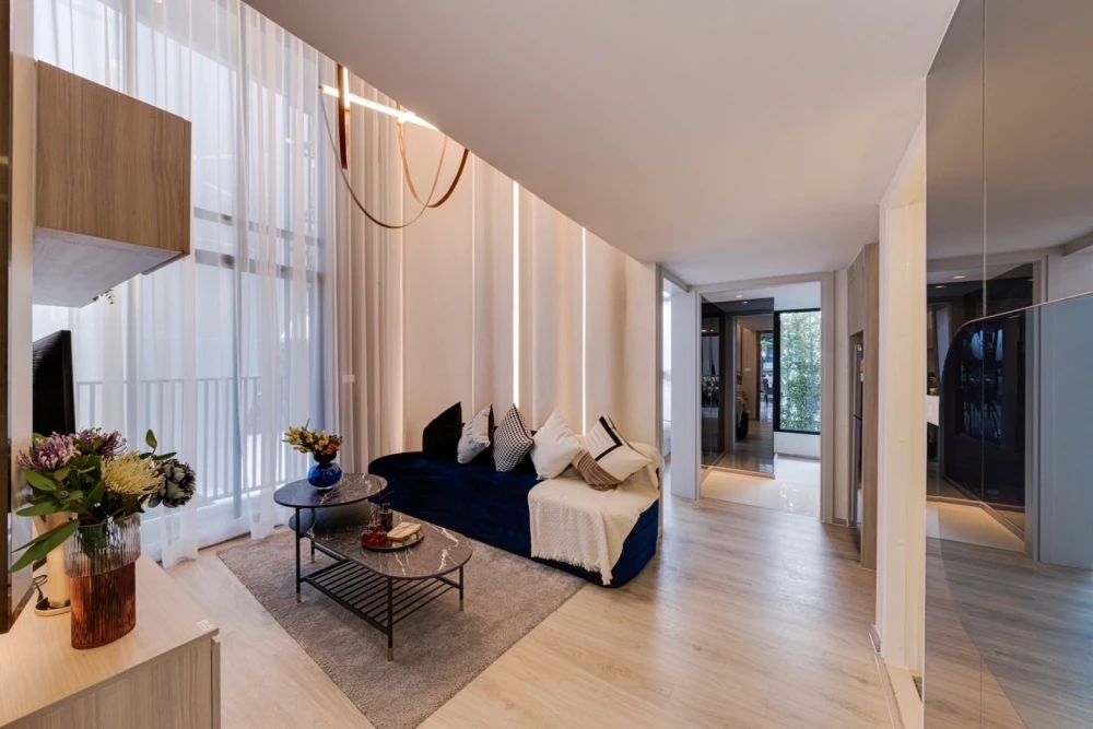 Selling down payment Origin Place Phetkasem, Duplex room, 1 Bedroom Plus type, corner room, next to the fire escape, not next to other rooms, must res