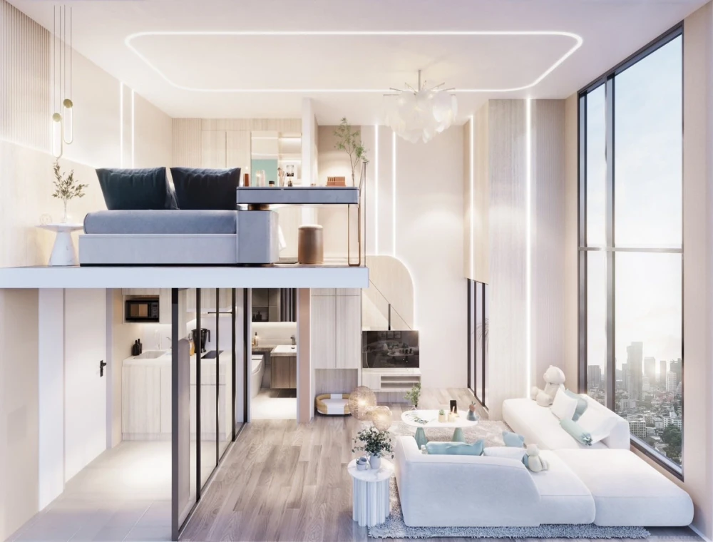 Selling down payment for Origin Place Phetkasem. Spacious rooms with high ceilings, great location, and complete amenities. Book now!