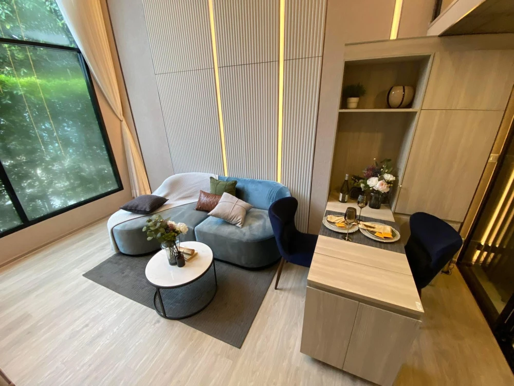 Down payment sale for Origin Place Phetkasem, Duo Space room type, pets allowed, high floor, north facing, open, airy, not hot, no blocked view..