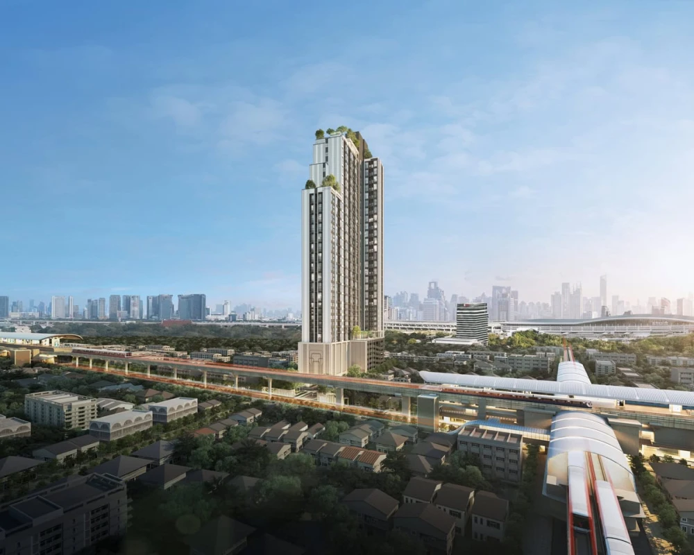 Down payment sale Origin Place Taopoon Interchange, 15th floor, pets allowed, Duo Space room, 4.2 meter high ceiling, reserve now.