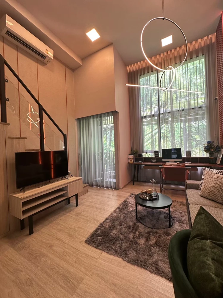 Down payment for sale Origin Plug & Play Srinakarin, 19th floor, open view, garden view + city view, open, no buildings blocking, reserve now